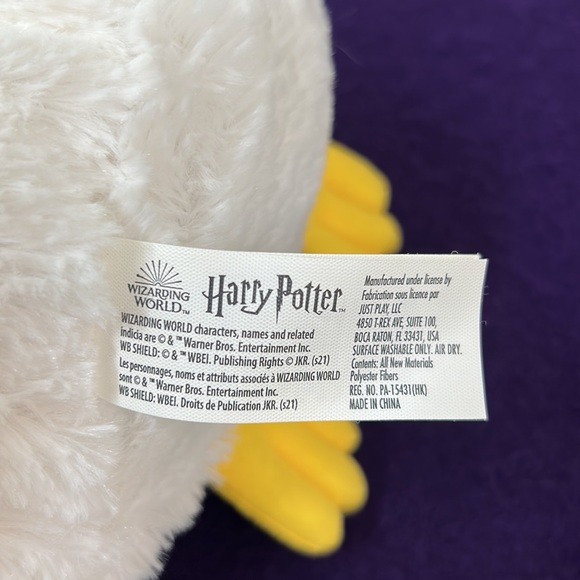 Wizarding World of Harry Potter ~ Plush Hedwig the Snow Owl 13” - Picture 8 of 8